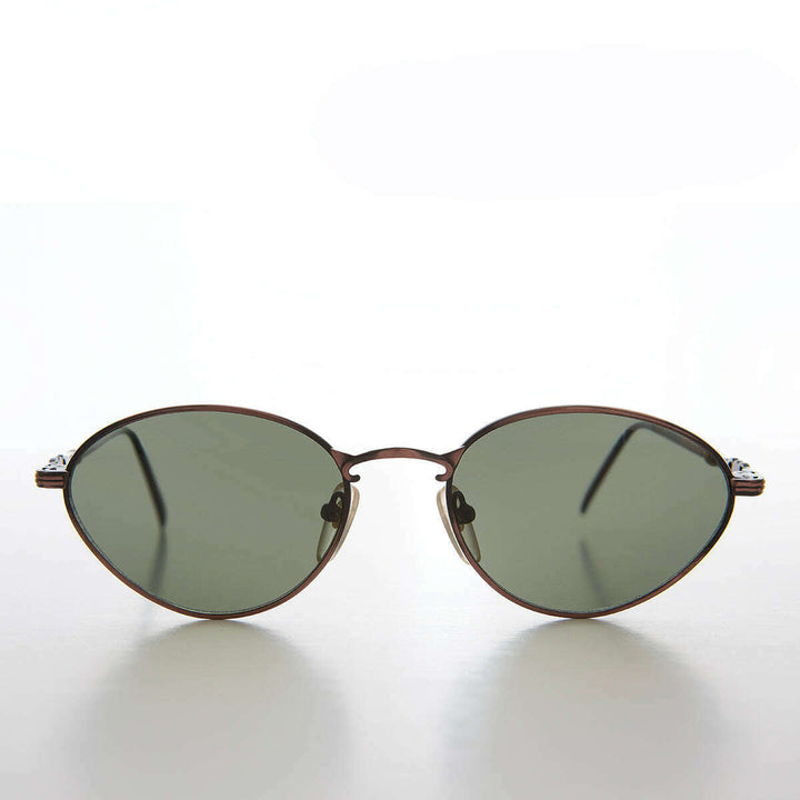 Simple Oval Minimal Vintage Sunglasses - Torres