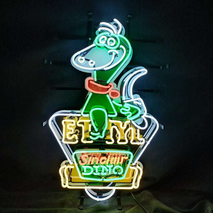 Sinclair Dino Gasoline Trade Mar Reg.US. Patent Off New York Neon Signs Light