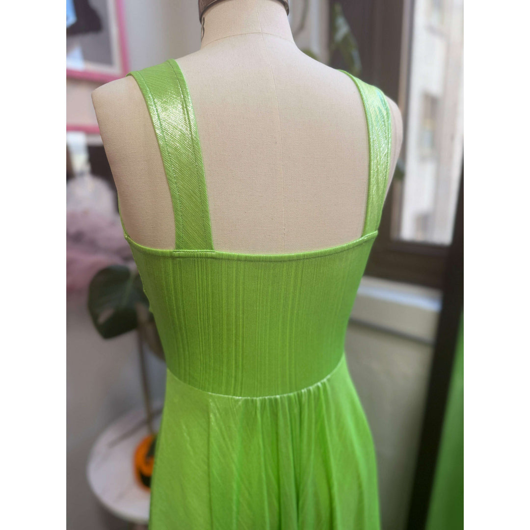Siren Dress in Slime Queen Green