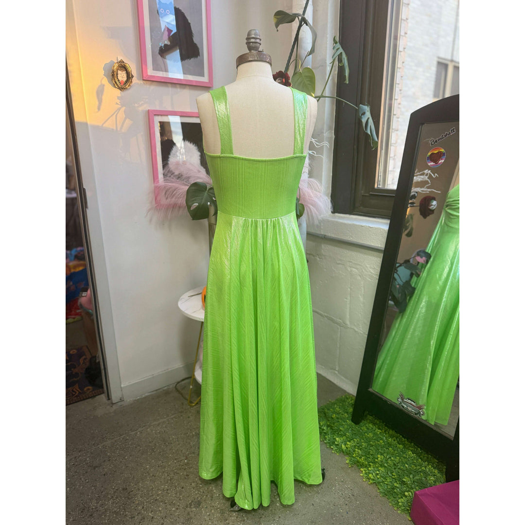 Siren Dress in Slime Queen Green