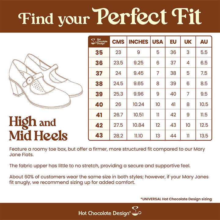 Plum Elixir Women's Mary Jane Mid Heels