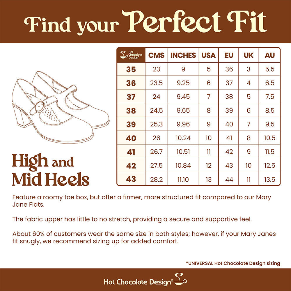 Siamese Cat Women's Mary Jane Mid Heels