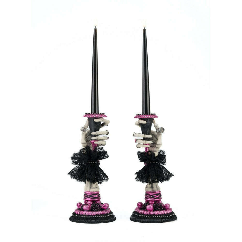 Skeleton Hand Candle Sticks Set of 2 by Katherine's Collection  1