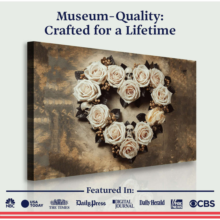 Skull and Flowers Wall Art V