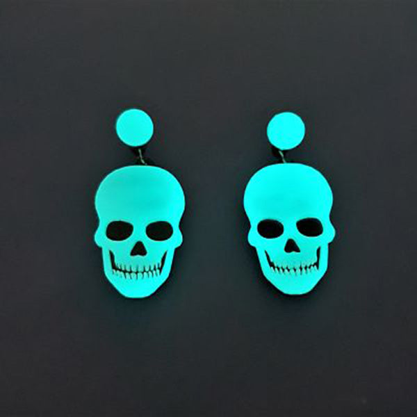 Skull Lights Earrings by Cherryloco Jewellery 2