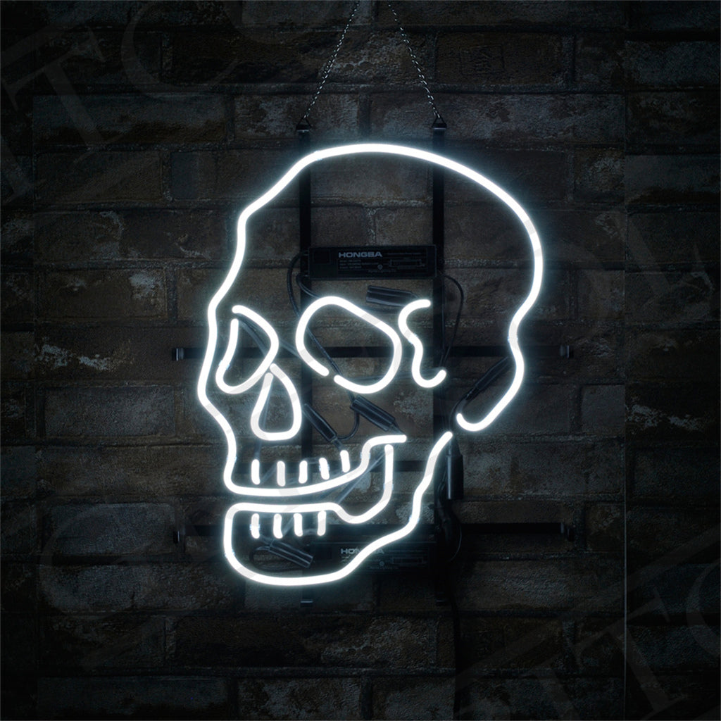 Skull Bone Shape Neon Light Sign