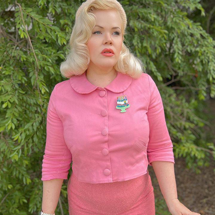 "Slice, Slice Baby" Birthday Cake Brooch by Lipstick & Chrome x Club Eggie - Quirks!