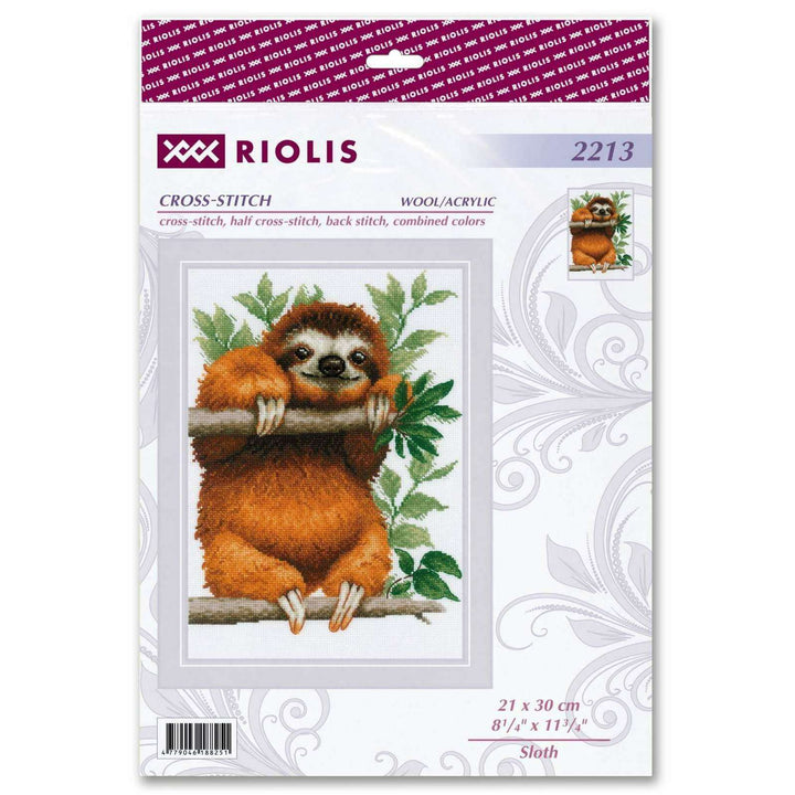 Sloth R2213 Counted Cross Stitch Kit