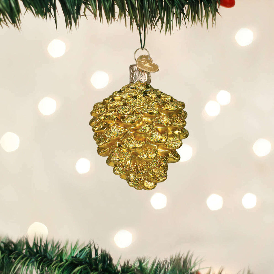 Small Gold Pine Cone