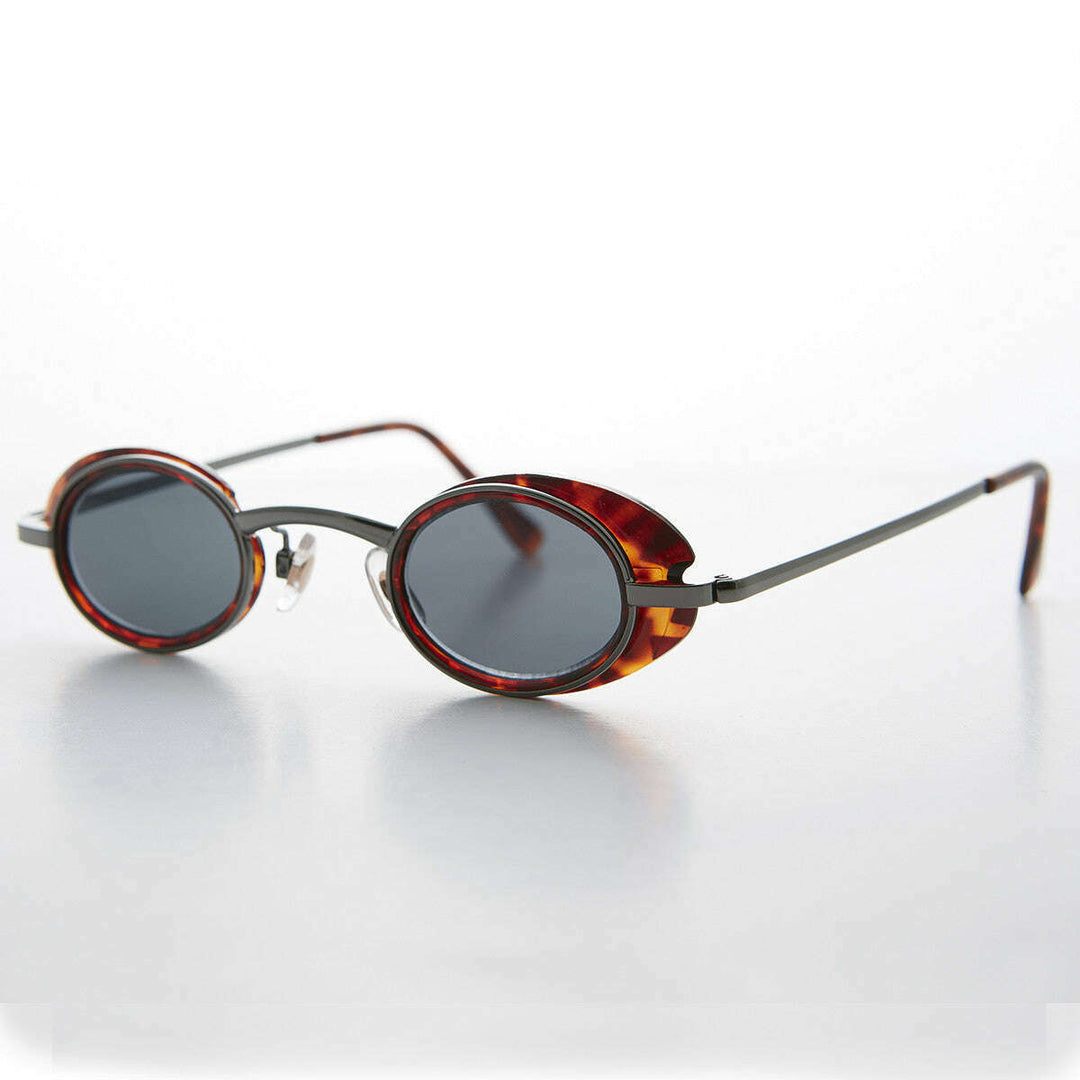 Small Oval Steampunk Spectacle Sunglass - Marty