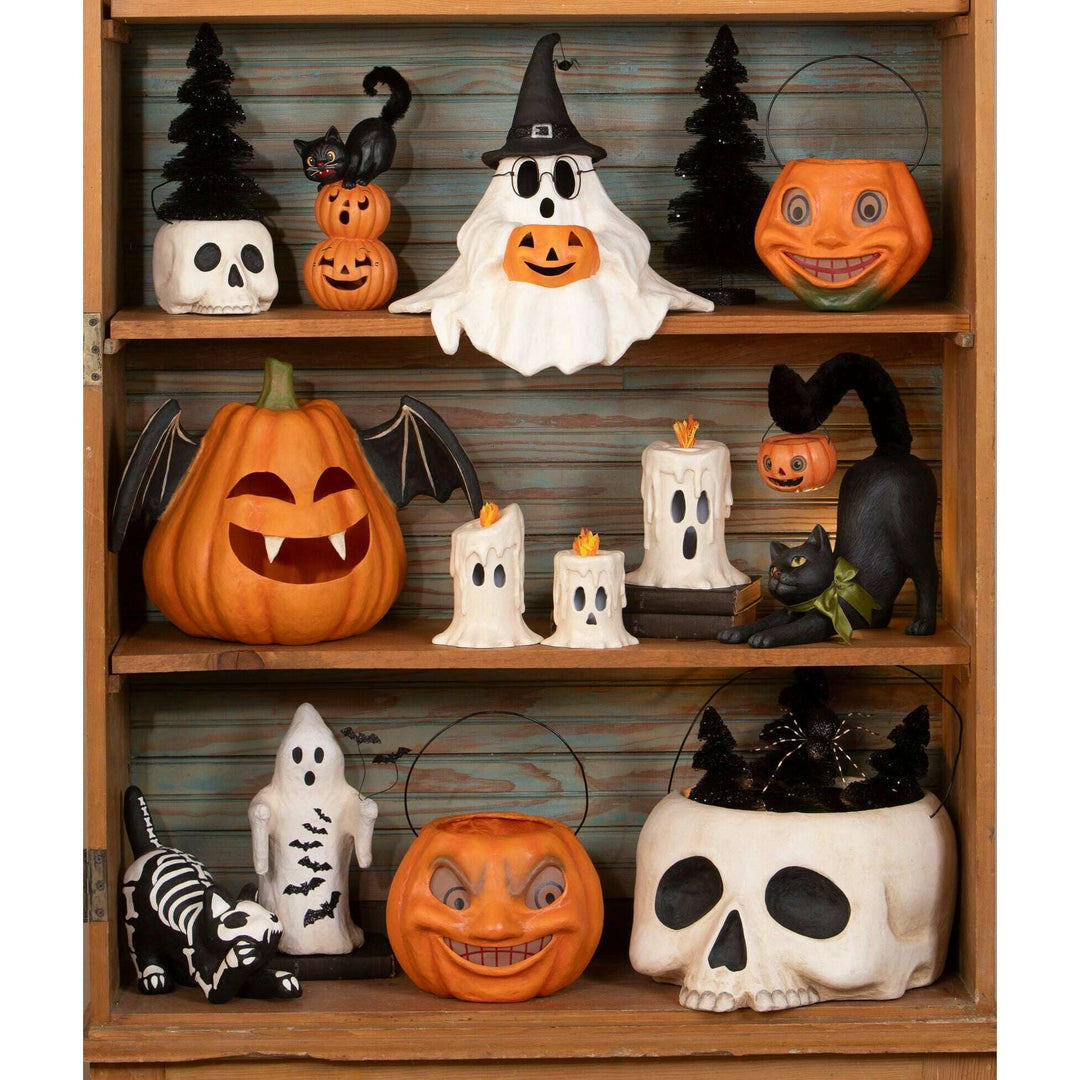 Small Pumpkin Stack Black Cat by Bethany Lowe Designs, image 6