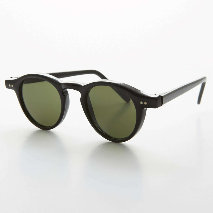 Small Round Dapper Pantos Vintage Sunglass  - Rodgers