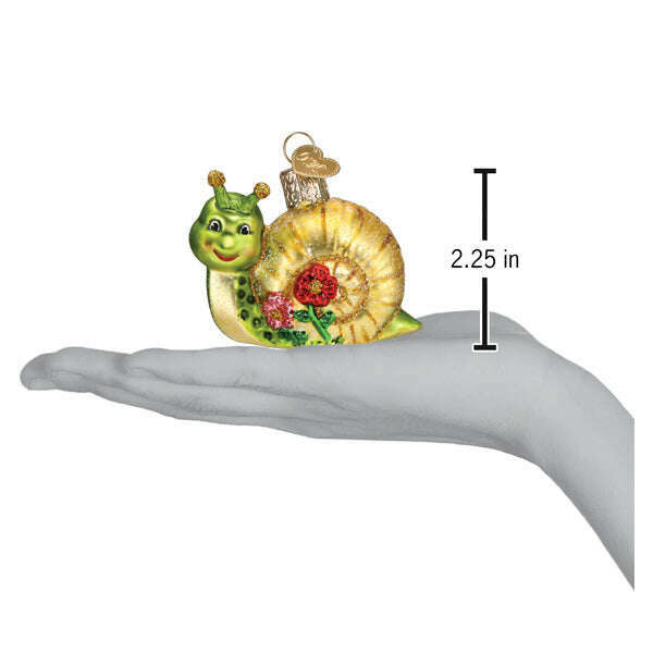 Smiley Snail Ornament