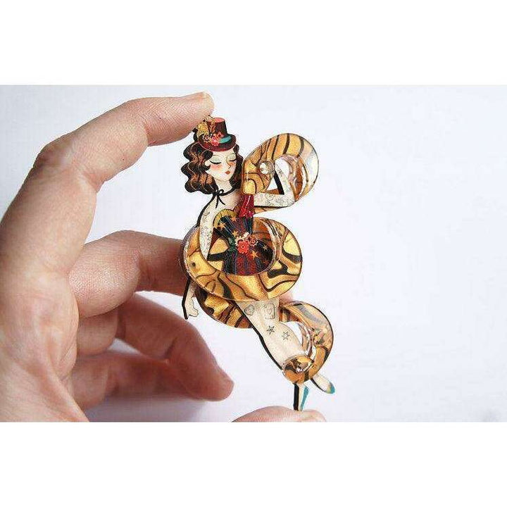 Snake Charmer Halloween Brooch by Laliblue - Quirks!