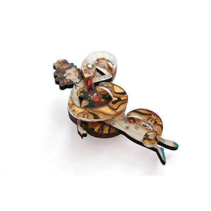 Snake Charmer Halloween Brooch by Laliblue - Quirks!