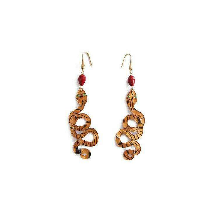 Snake Earrings Halloween Brooch by Laliblue - Quirks!
