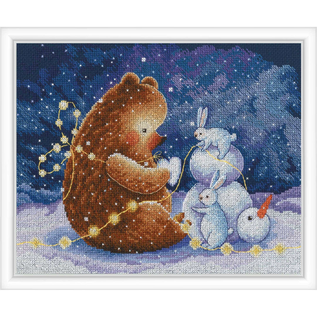 Snow heart M948 Counted Cross Stitch Kit