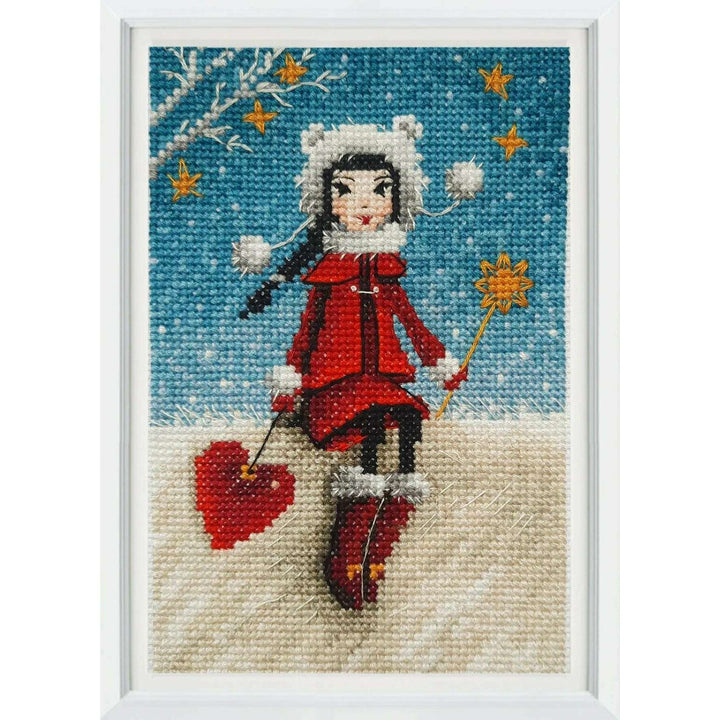 Snow tenderness C378 Counted Cross Stitch Kit
