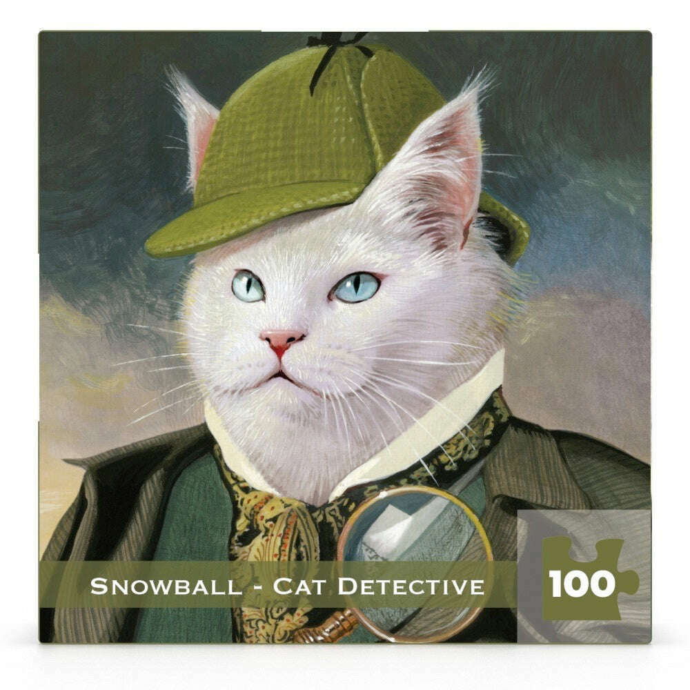 Snowball - Cat Detective Mini Jigsaw Puzzle