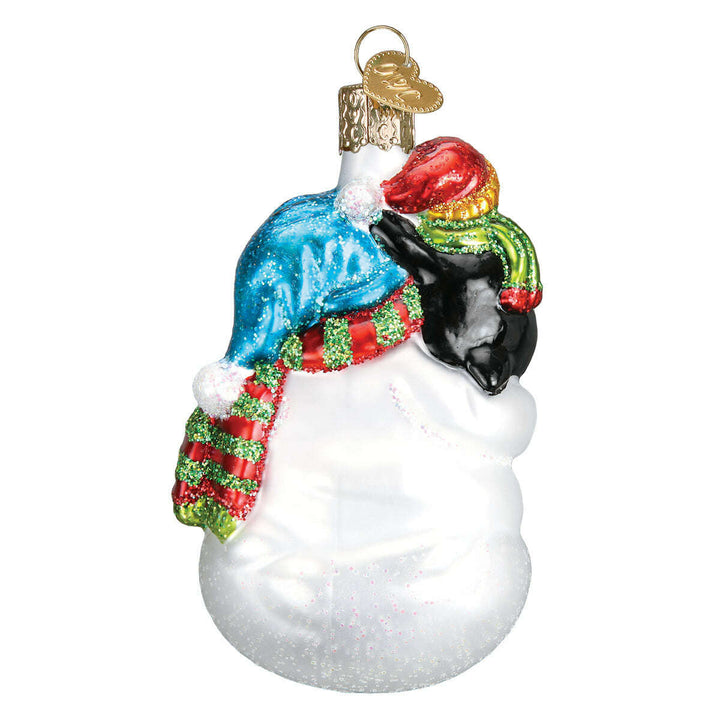 Snowman With Penguin Pal