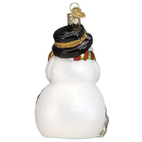 Snowman With Playful Pets
