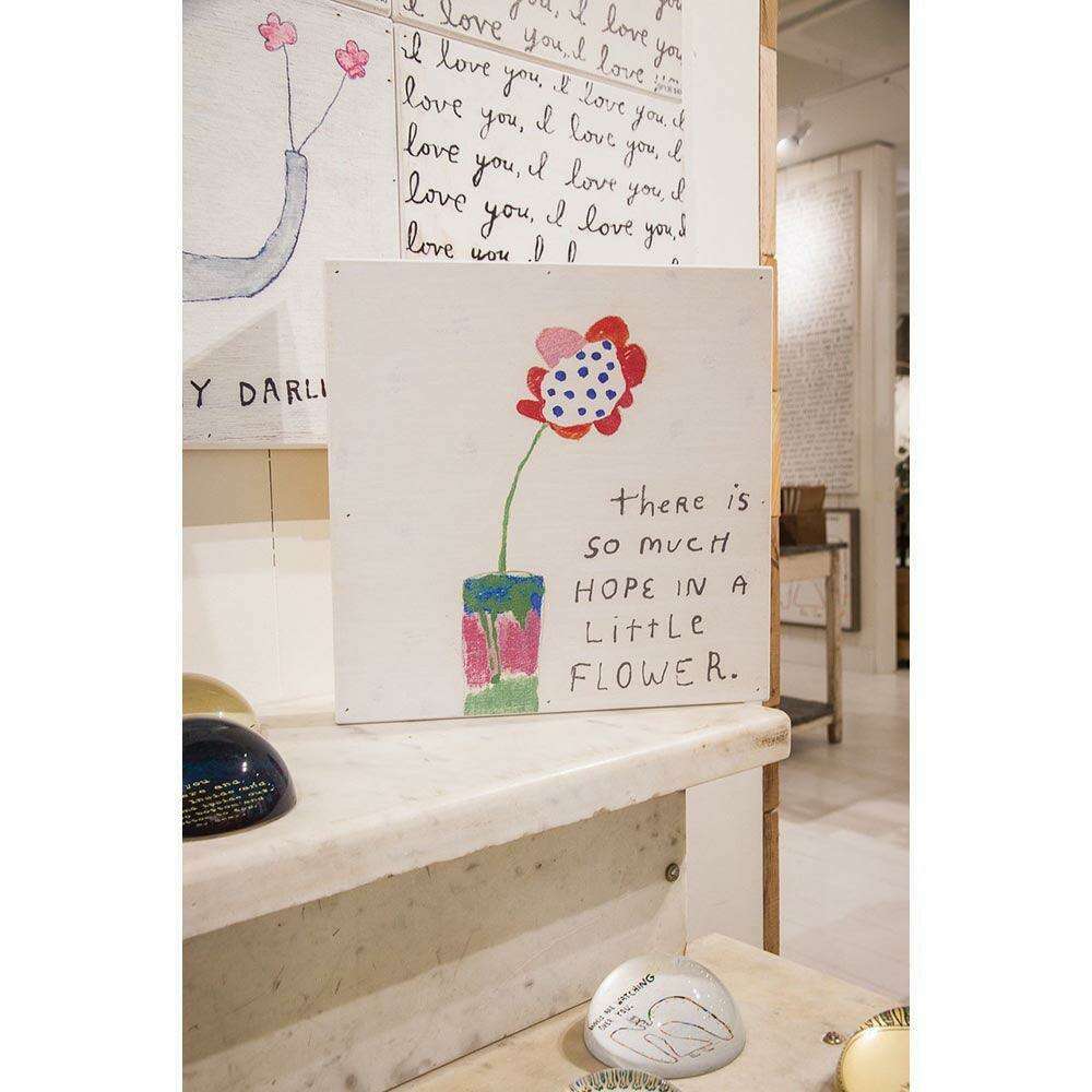 "So Much Hope Flower" 23" x 23" Art Print - Quirks!