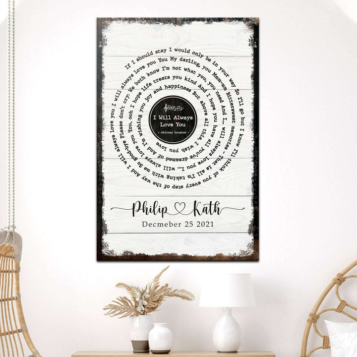 Song Lyrics Sign