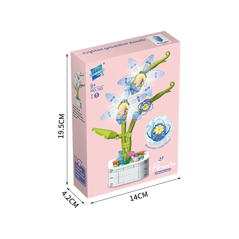 Song Meilan Building Brick Potted Flower F07M9-10(103)-I7