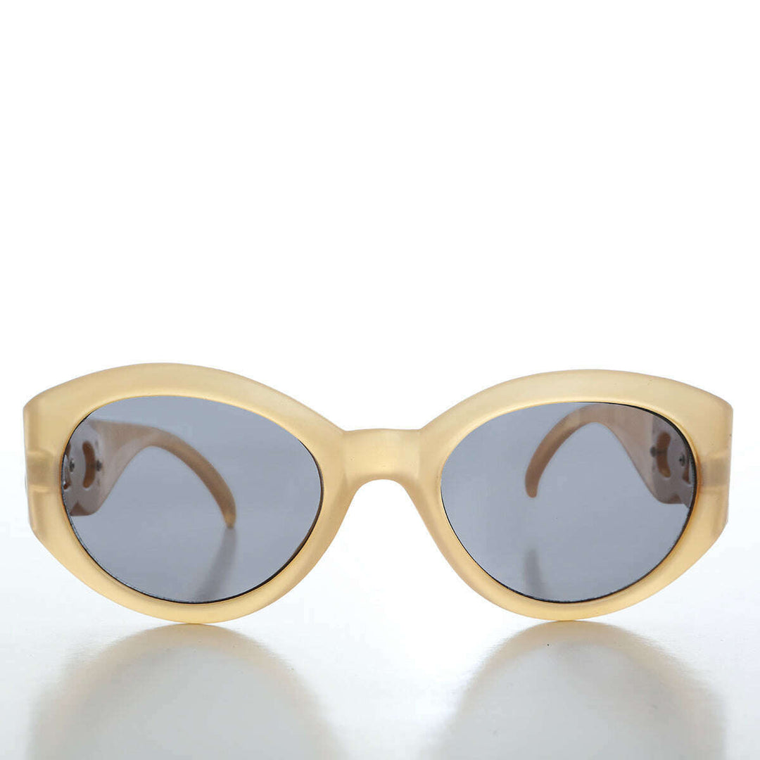 Sophisticated Round Women's Sunglasses - Swans