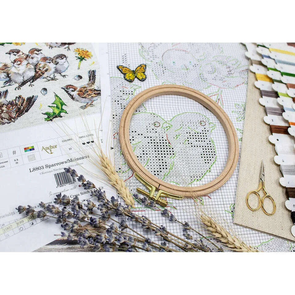 Sparrows L8803 Counted Cross Stitch Kit