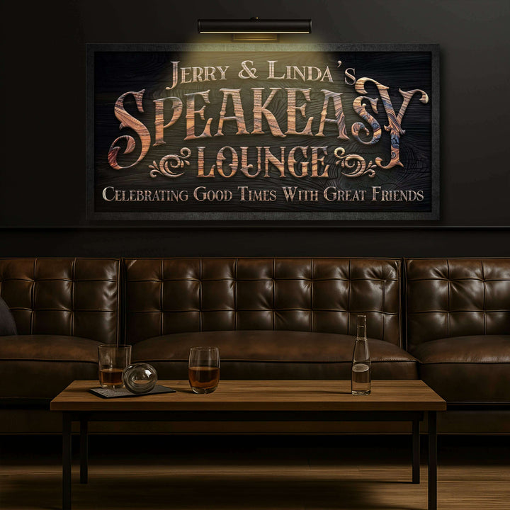 Speakeasy Lounge Wall Sign