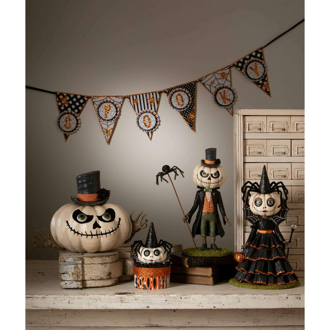 Spooky Spider Garland by Bethany Lowe Designs, image 4