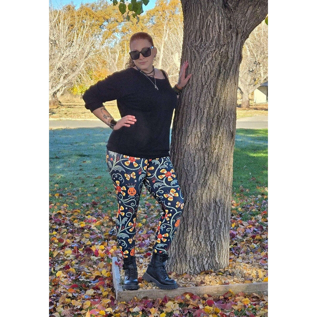 Spooky Sweet Garden (Johanna Parker Exclusive) - High-quality Handcrafted Vibrant Leggings