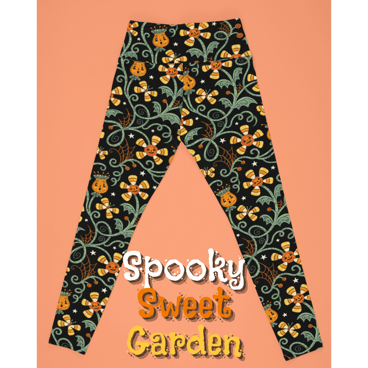 Spooky Sweet Garden (Johanna Parker Exclusive) - High-quality Handcrafted Vibrant Leggings