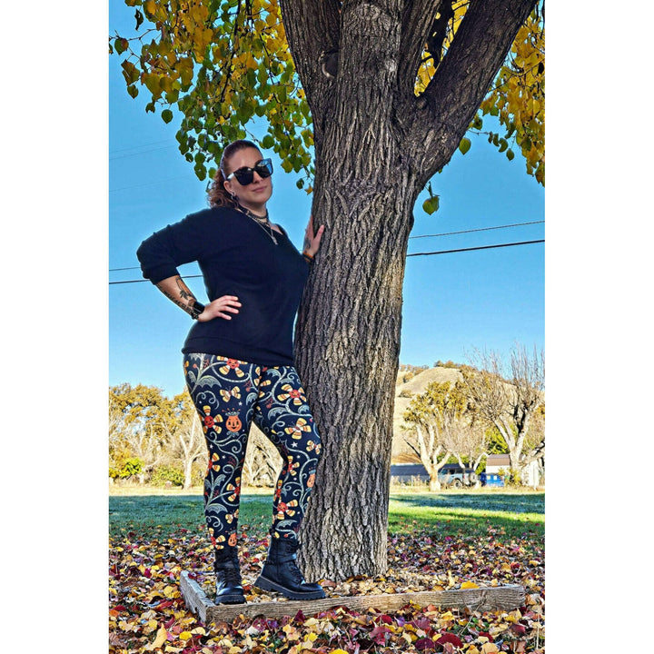 Spooky Sweet Garden (Johanna Parker Exclusive) - High-quality Handcrafted Vibrant Leggings