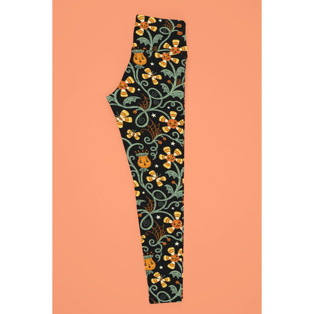 Spooky Sweet Garden (Johanna Parker Exclusive) - High-quality Handcrafted Vibrant Leggings