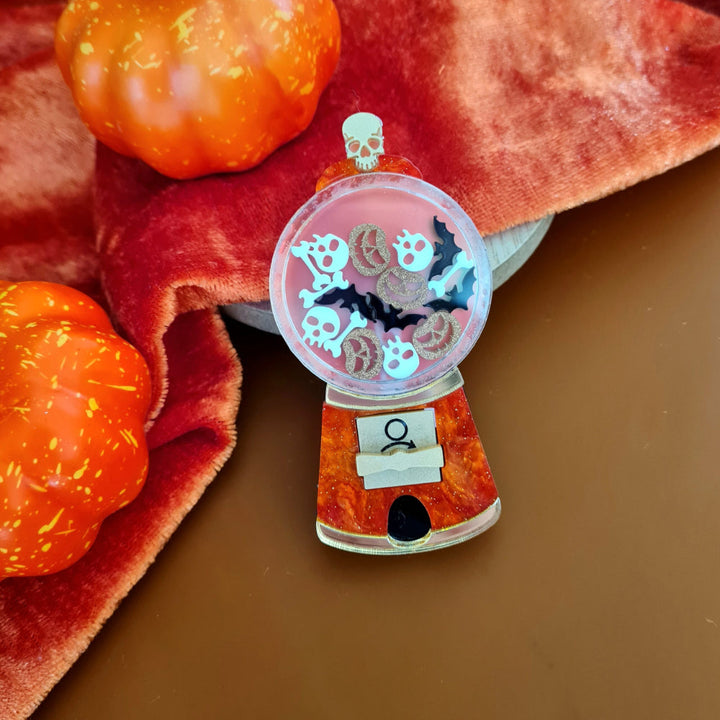 Spooky Sweet Gumball Machine Brooch by Cherryloco Jewellery  4