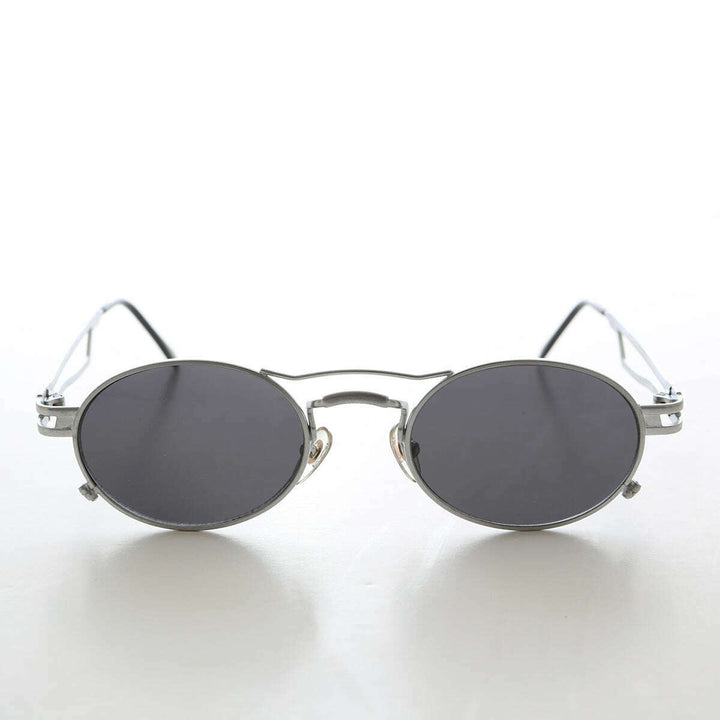 Sporty Oval Steampunk Optical Quality Vintage Sunglass - Iggy