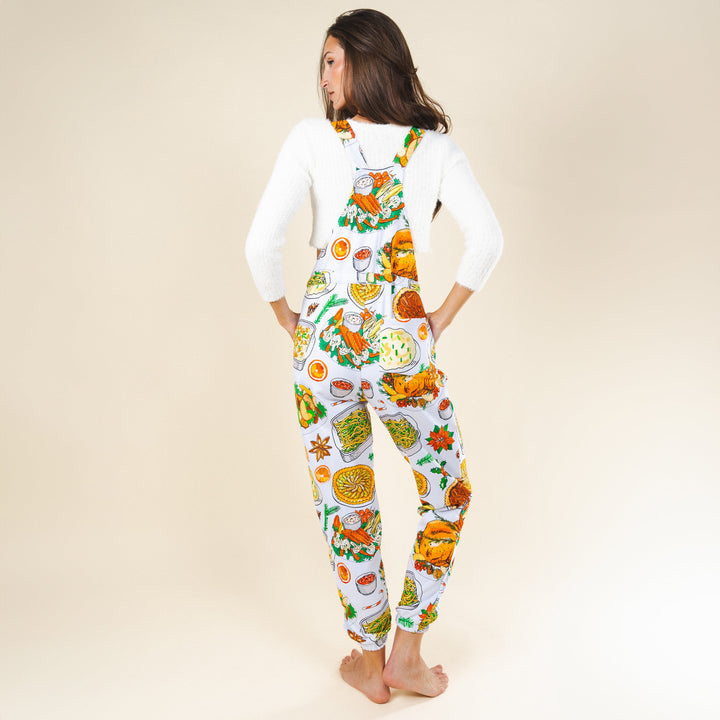 The Spread | White Thanksgiving Women's Pajamaralls®