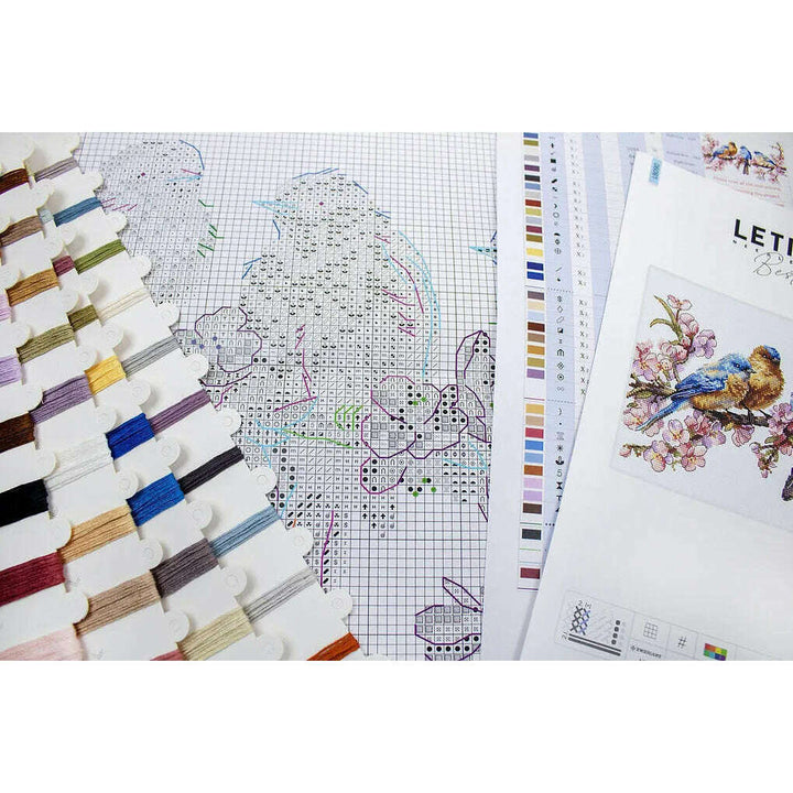 Spring Bloom L8090 Counted Cross Stitch Kit