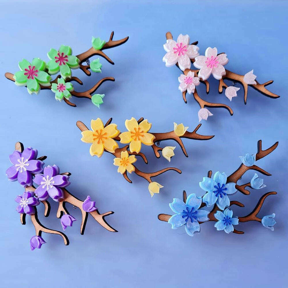 Spring Blossom Brooch by Cherryloco Jewellery 2