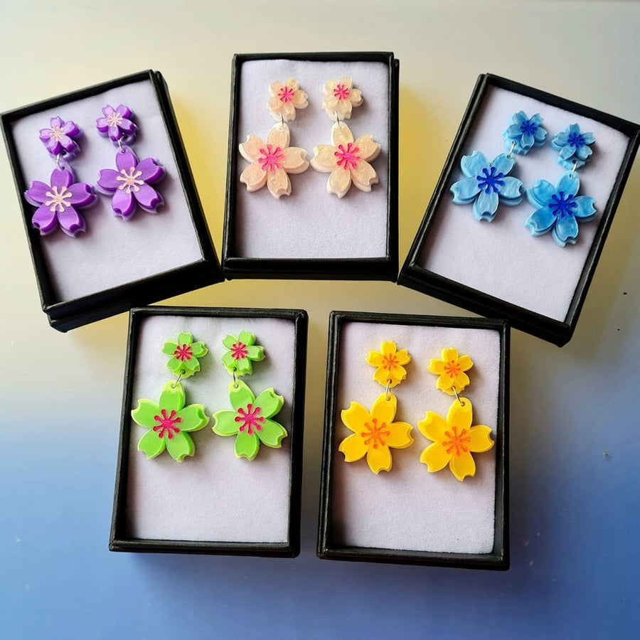 Spring Blossom Earrings by Cherryloco Jewellery