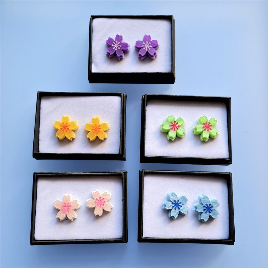 Spring Blossom Studs by Cherryloco Jewellery