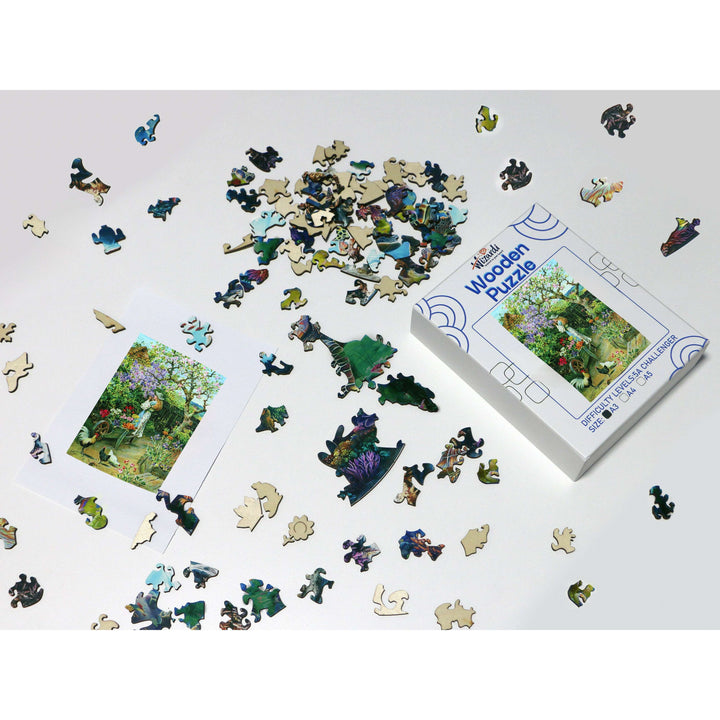 Spring Blossoms after William Stephen - Jigsaw Wooden Puzzle by Wizardi F07N9-22