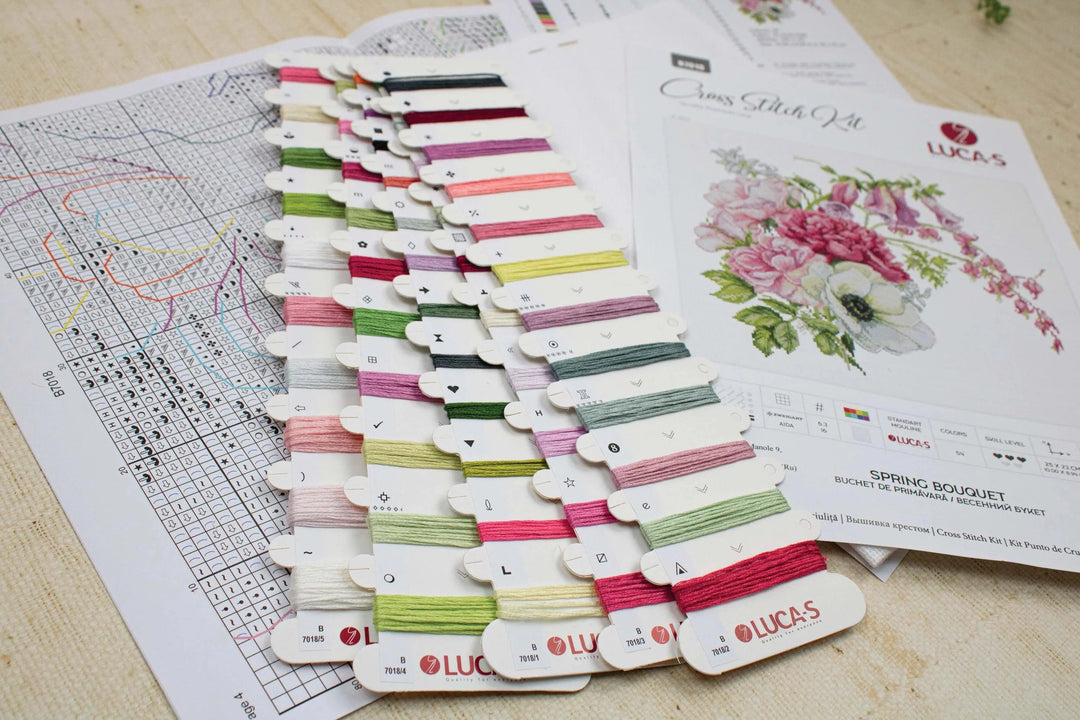 Spring Bouquet B7018L Counted Cross-Stitch Kit