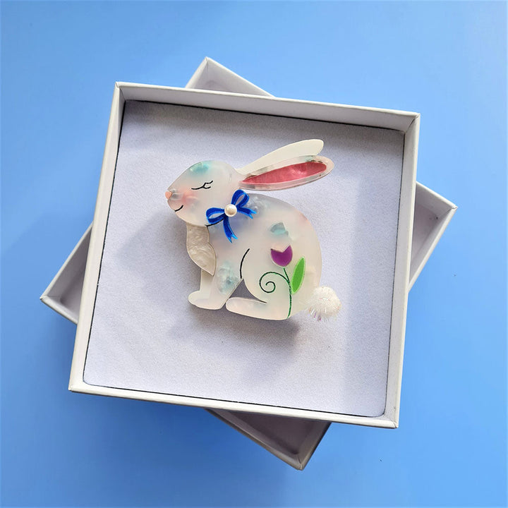 Spring Bunny Brooch by Cherryloco Jewellery 4