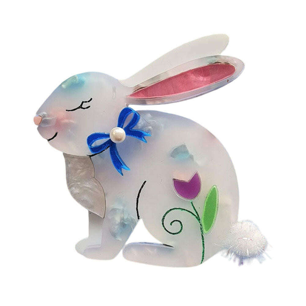 Spring Bunny Brooch by Cherryloco Jewellery 1