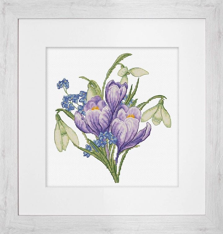 Spring Flowers B1404L Counted Cross-Stitch Kit