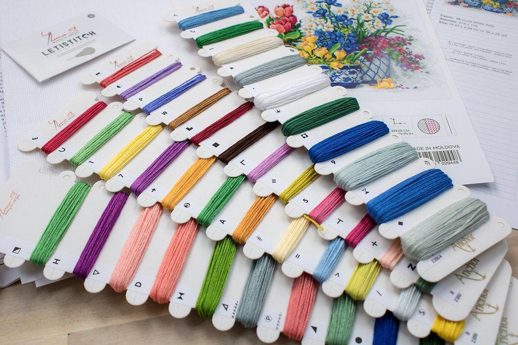 Spring flowers B2386L Counted Cross-Stitch Kit