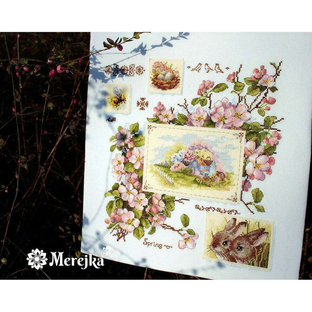 Spring Sampler K-120 Counted Cross-Stitch Kit